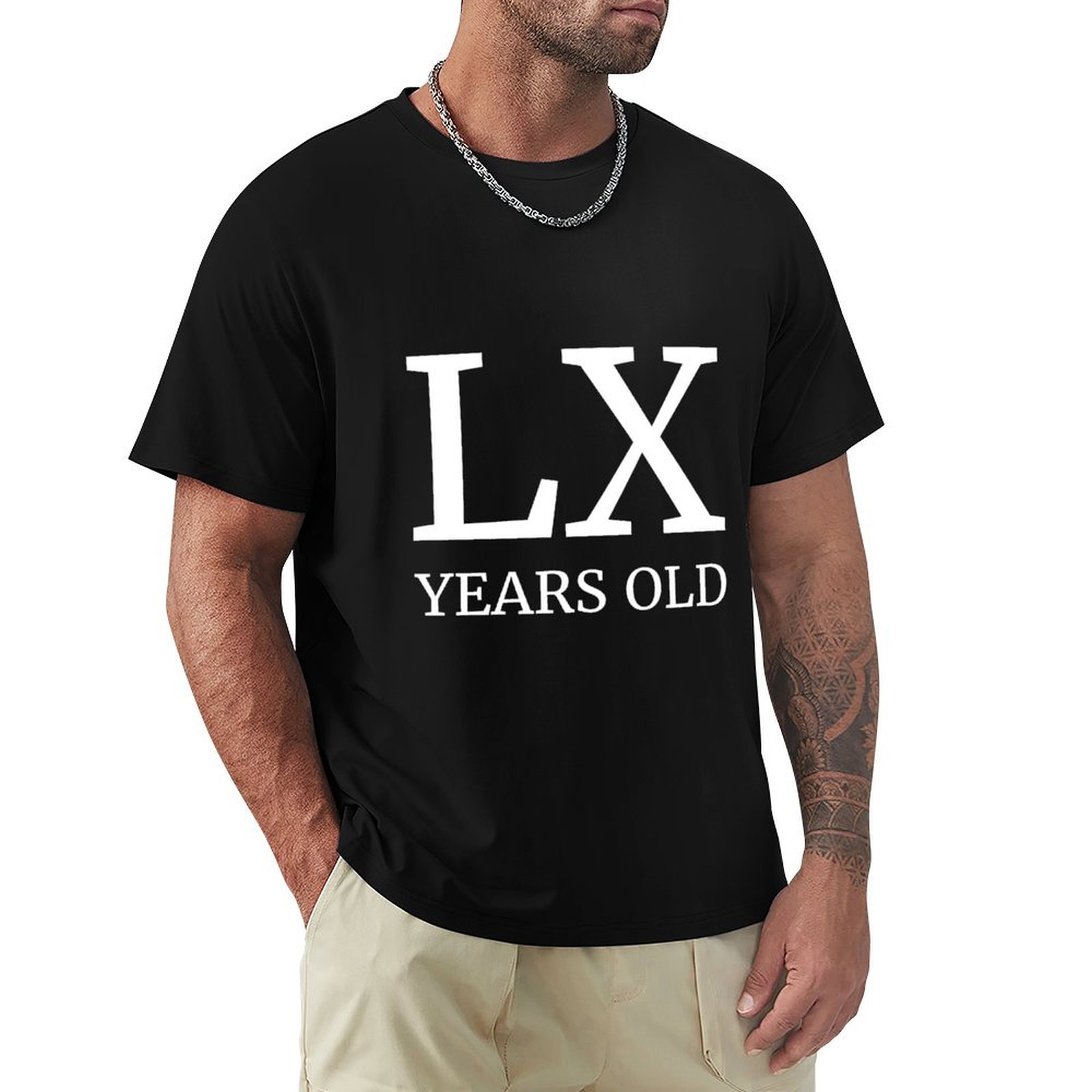 LX Years Old Latin 60th Birthd - Men'S Fashion For 60 Year Old recension och pris