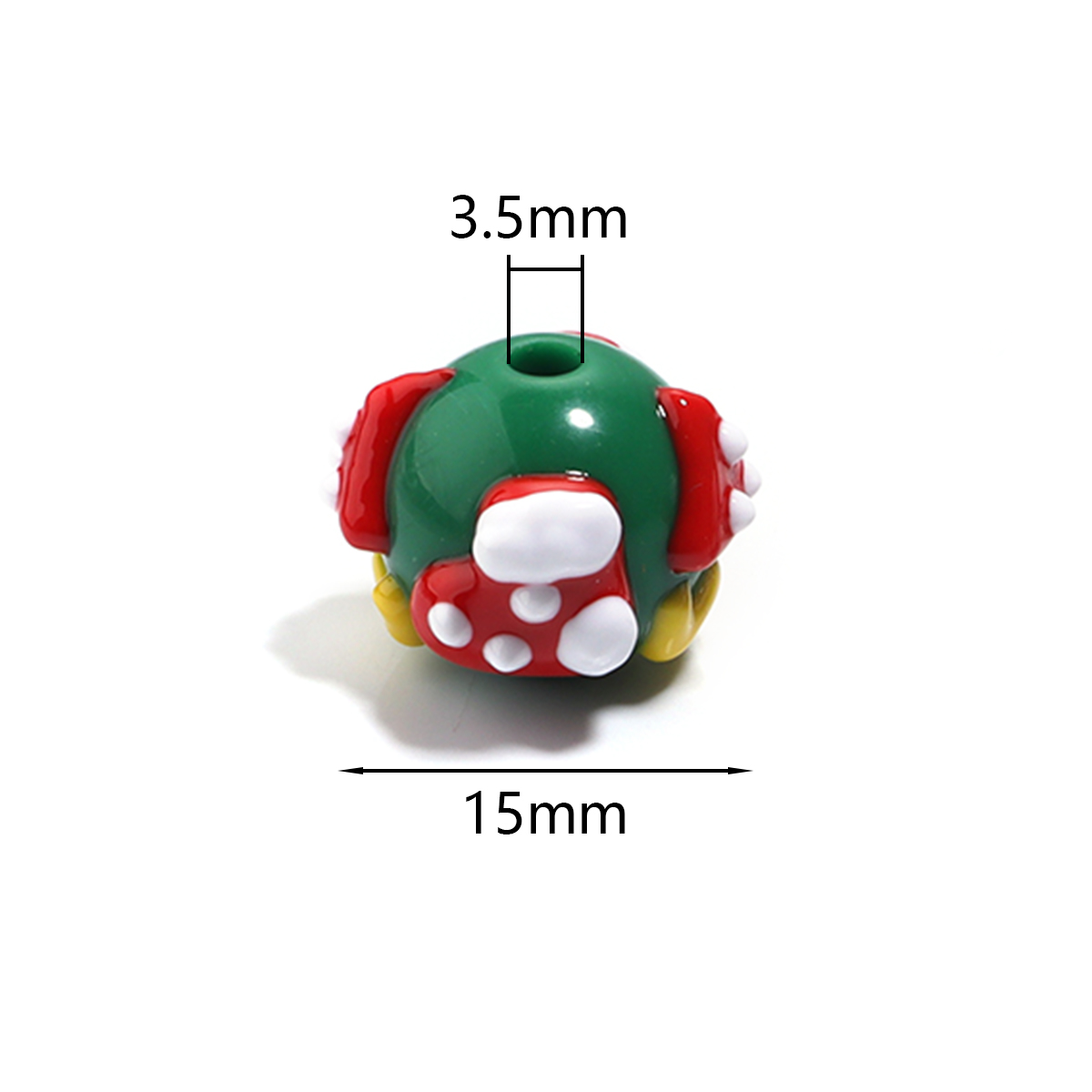 5pcs/lot Chrismas Acrylic Bead - Men'S Fashion Xmas Party recension och pris