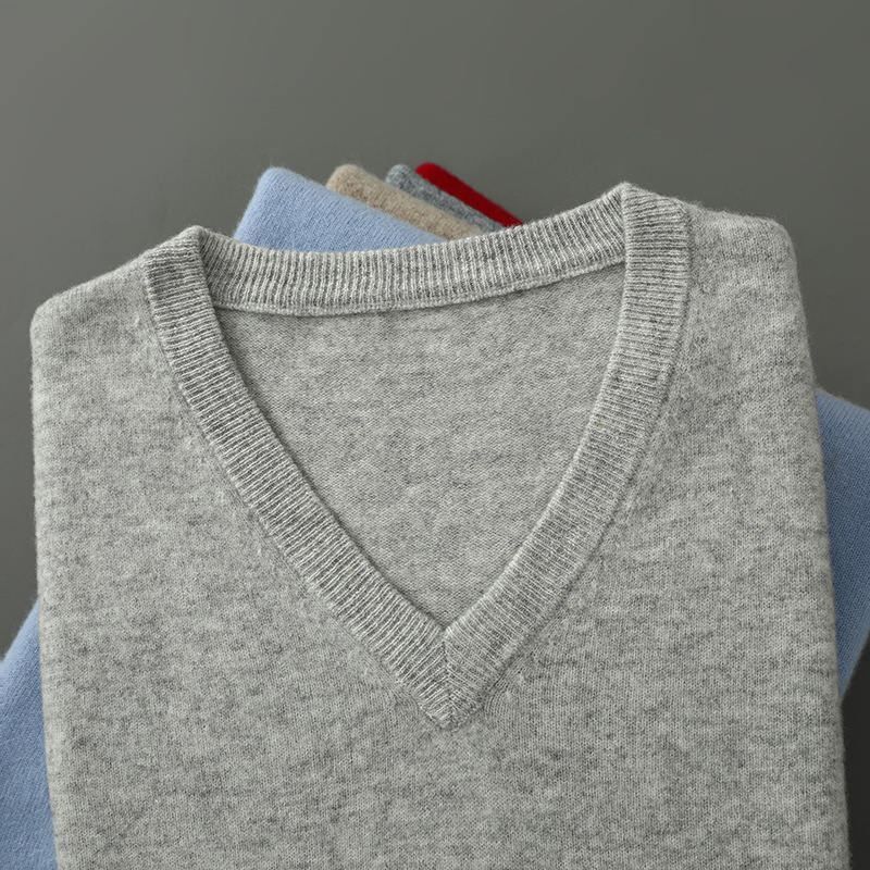 Men Cashmere Pullover V-Neck S - Turtleneck Sweater Men recension och pris