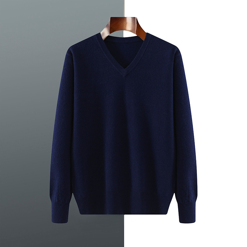 Men Cashmere Pullover V-Neck S - Turtleneck Sweater Men recension och pris
