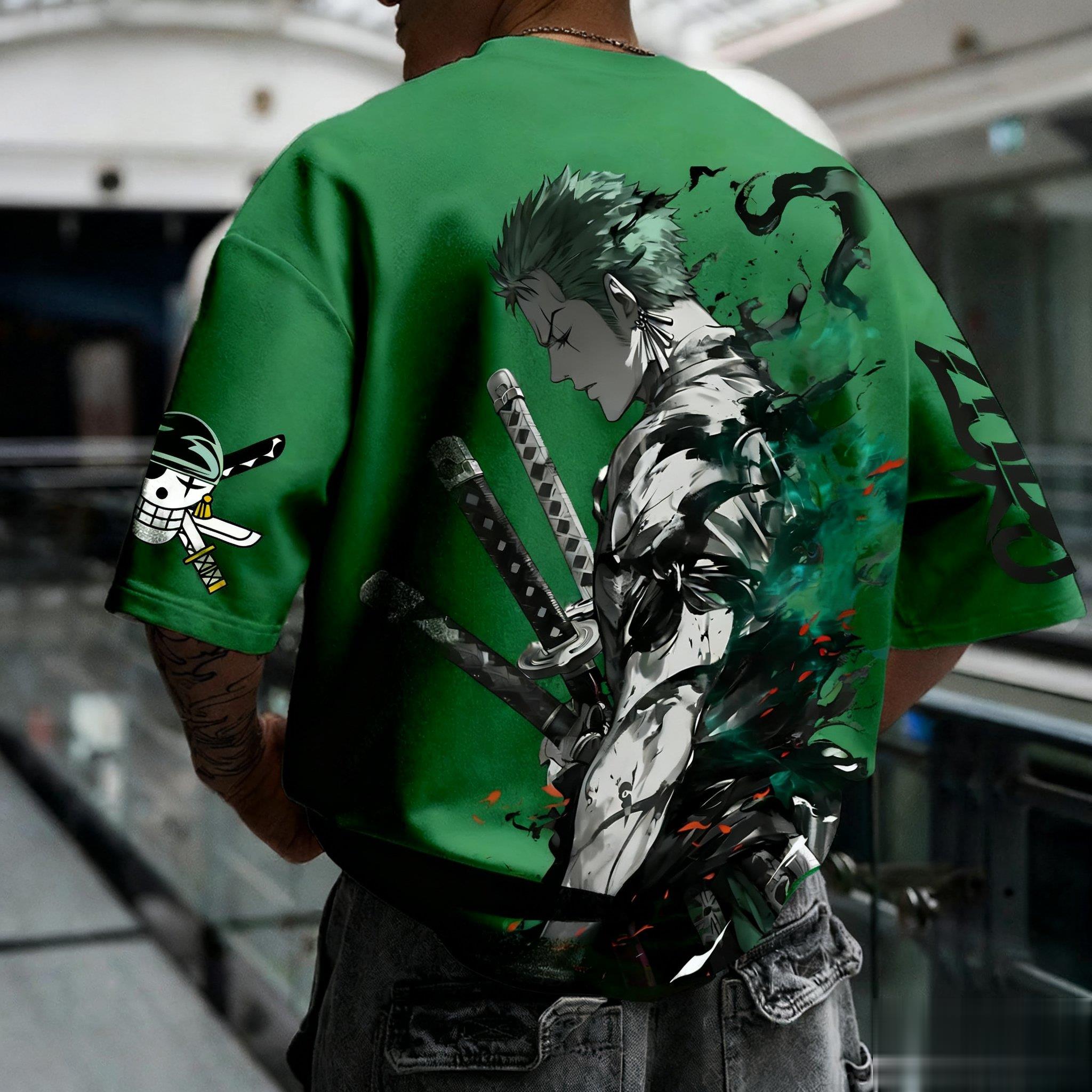 Summer Y2k Anime One Piece Zor - Men'S Fashion Oversized T Shirt recension och pris