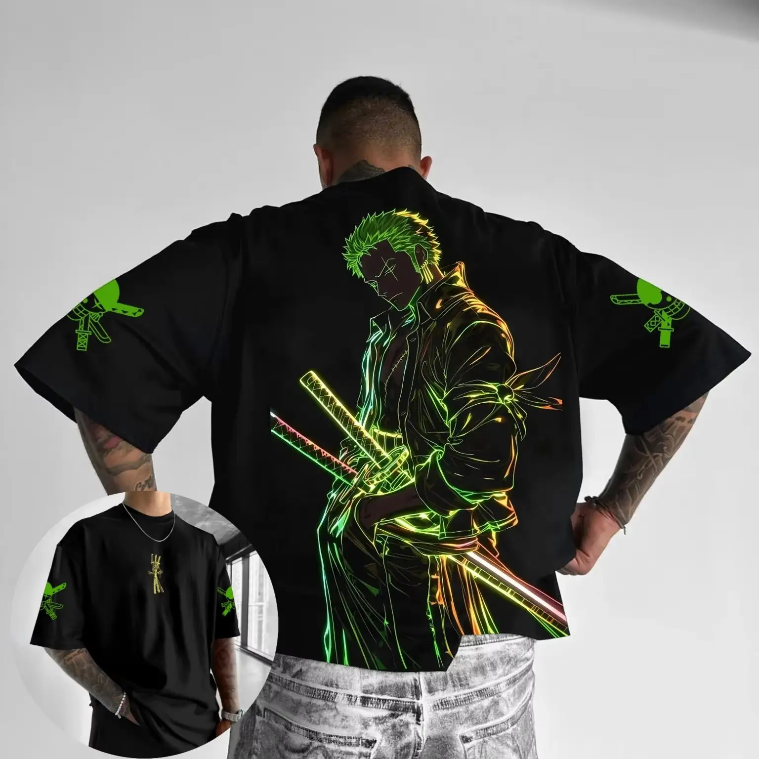 Summer Y2k Anime One Piece Zor - Men'S Fashion Oversized T Shirt recension och pris